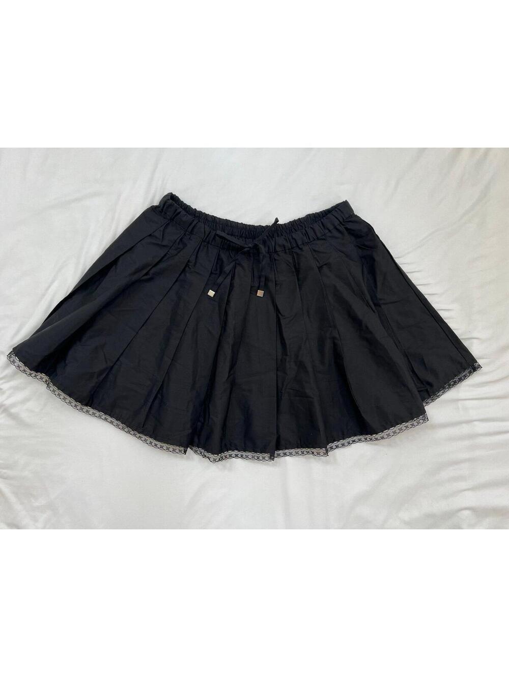 J. Crew women’s size M black pleated mini skirt